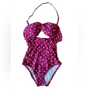 LOFT Beach Twist One Piece Swimsuit Sz 0 NEW